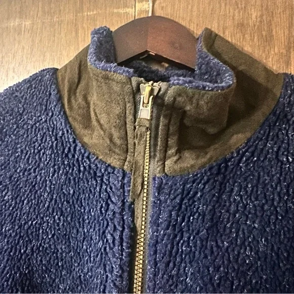 Vintage Marc Tetro Canada Tag Huskies Navy Fleece Wool Jacket Size XL - Picture 6 of 11